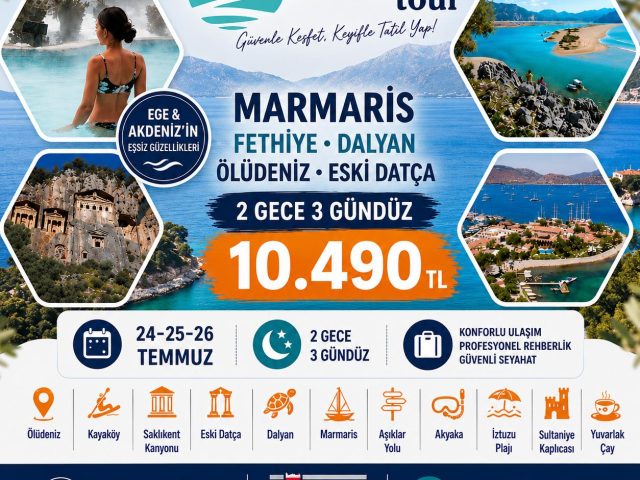 Güney Ege Turu — Marmaris Fethiye Dalyan Ölüdeniz afişi