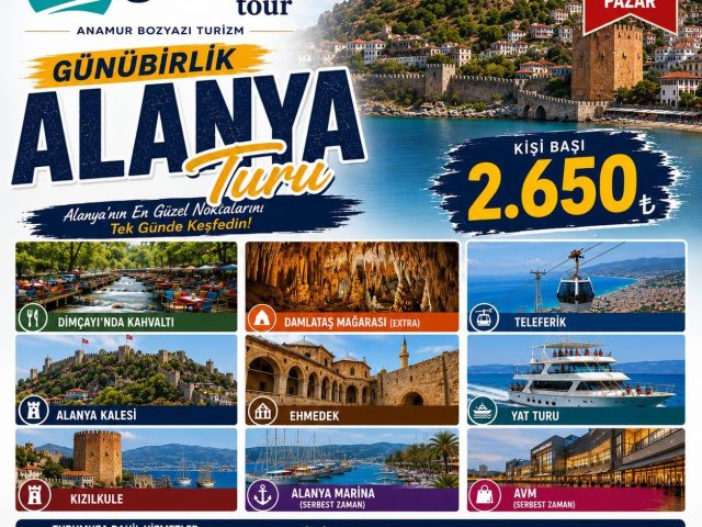 Günübirlik Alanya Turu afişi