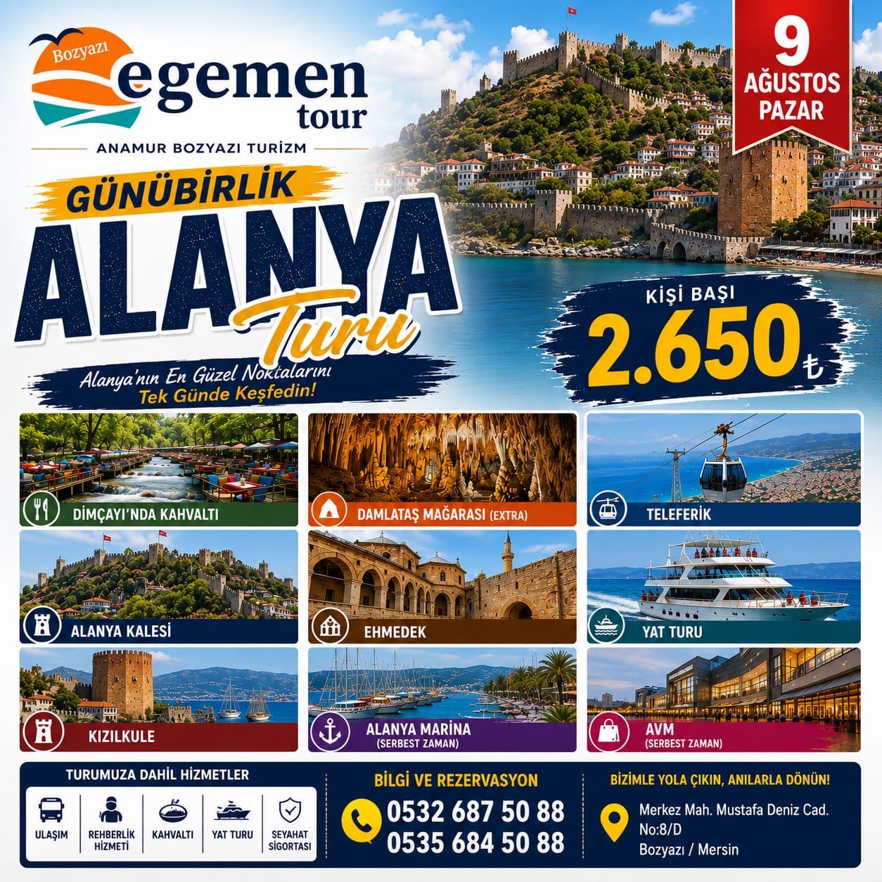 Günübirlik Alanya Turu afişi