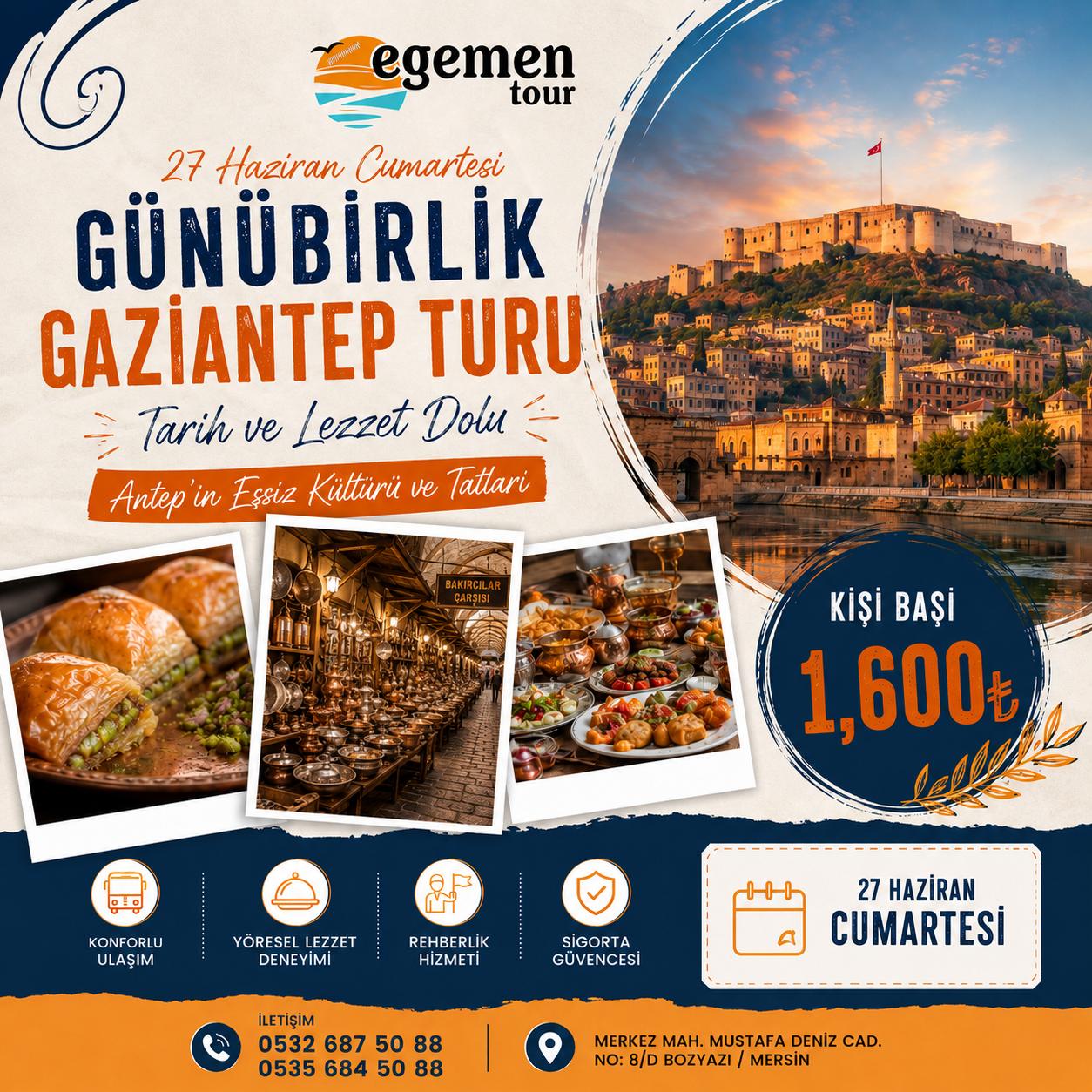 Günübirlik Gaziantep Turu afişi