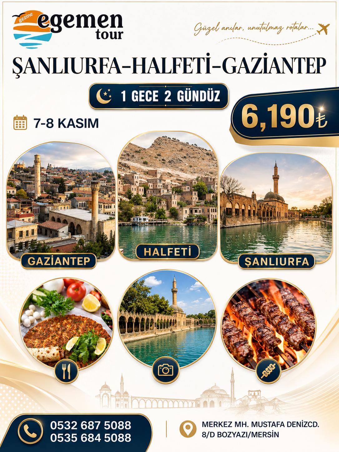 Şanlıurfa Halfeti Gaziantep Turu afişi